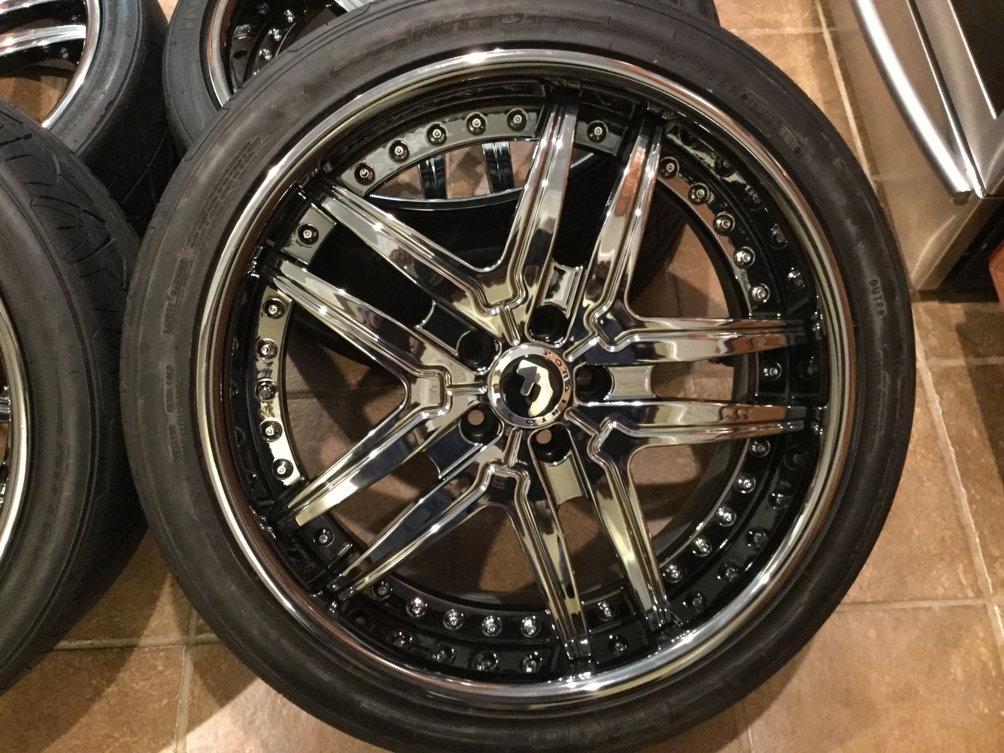 Wheels and Tires/Axles - 20" FORGIATO BLACK CHROME WHEELS/TIRES MERCEDES CL65 / S65 - Used - 2005 to 2006 Mercedes-Benz CL65 AMG - 2006 Mercedes-Benz S65 AMG - Huntsville, AL 35824, United States