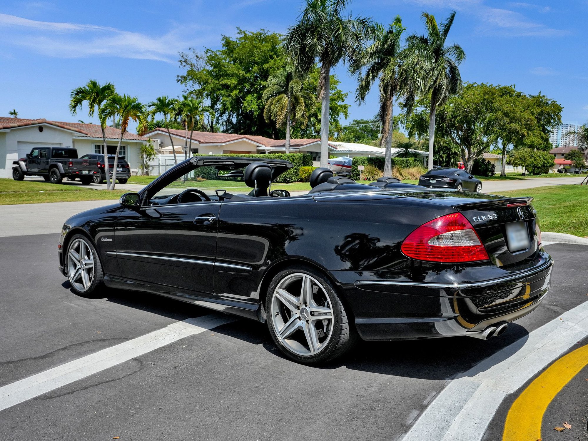2007 Mercedes-Benz CLK63 AMG - Very Rare Triple Black CLK63 AMG - Used - VIN WDBTK77G37T075432 - 52,000 Miles - 8 cyl - 2WD - Automatic - Convertible - Black - Hollywood, FL 33020, United States