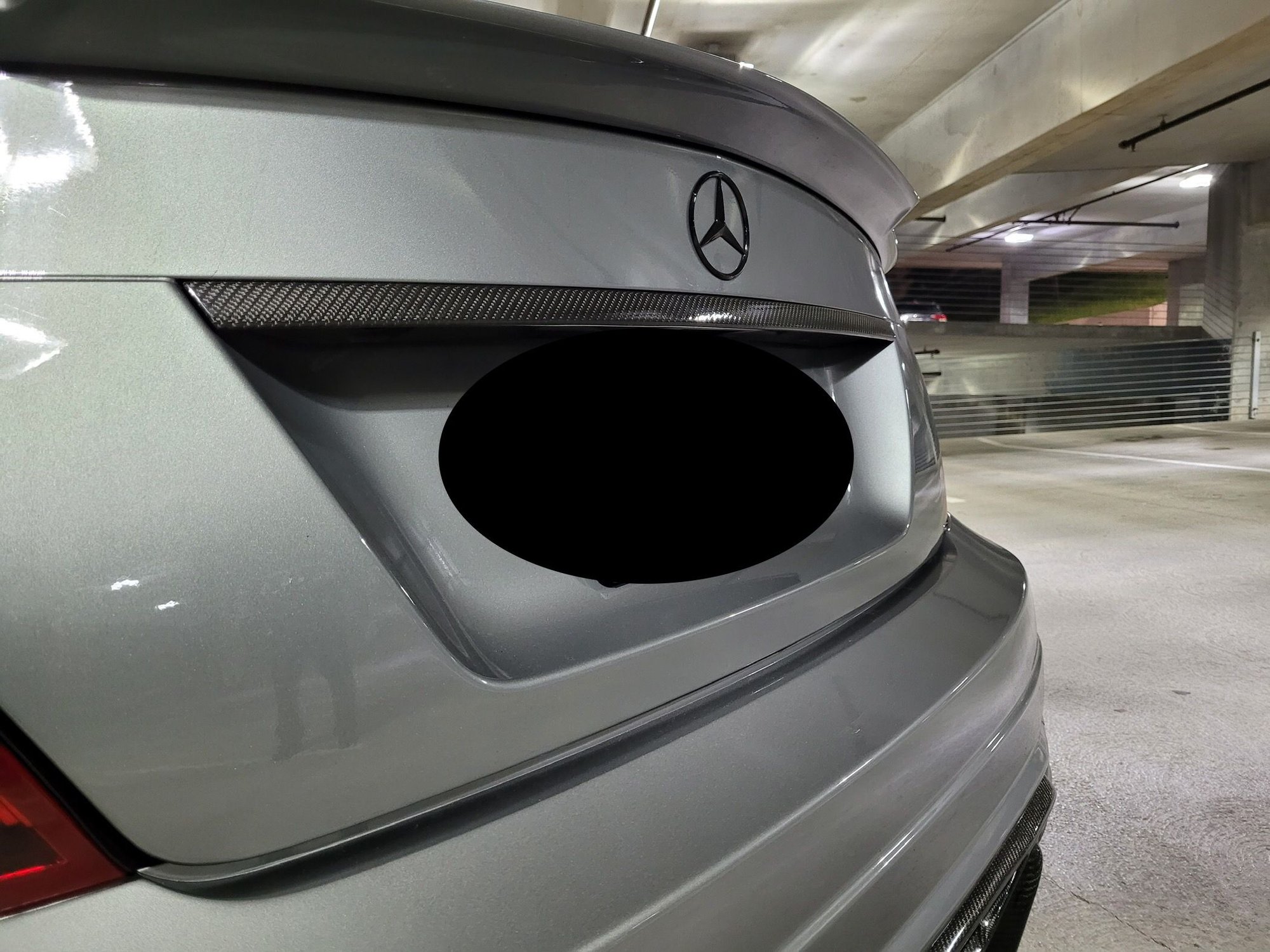 Exterior Body Parts - W204 C63 Real Carbon Fiber Trunk Handle Trim - Used - 2008 to 2015 Mercedes-Benz C63 AMG - Santa Clara, CA 95050, United States