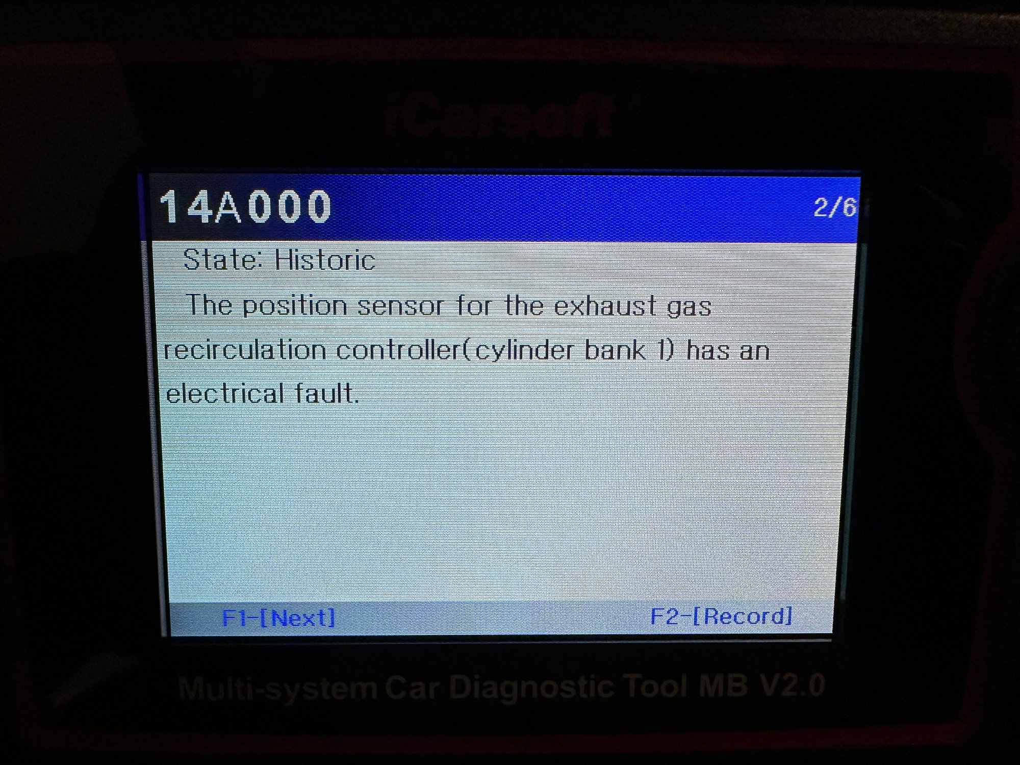 OM642 EGR position sensor fault Forums