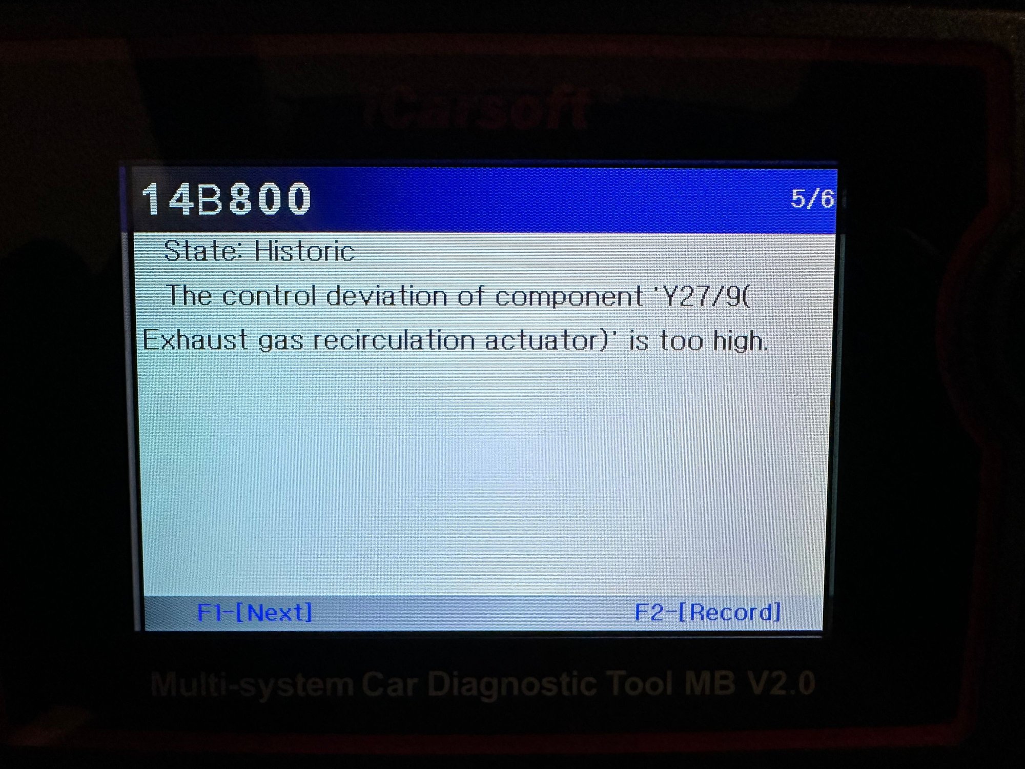 OM642 EGR position sensor fault Forums