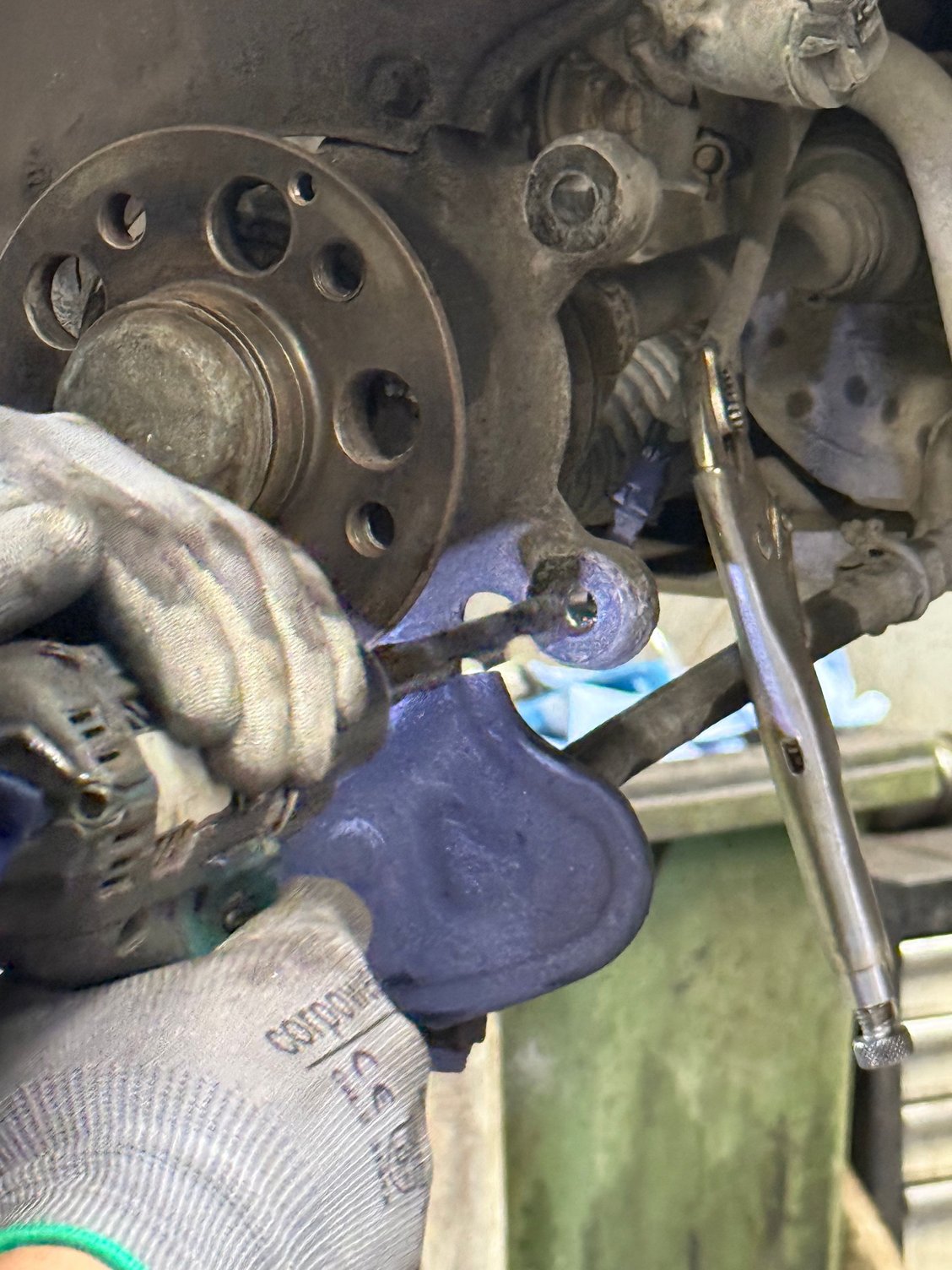 front knuckles being modified