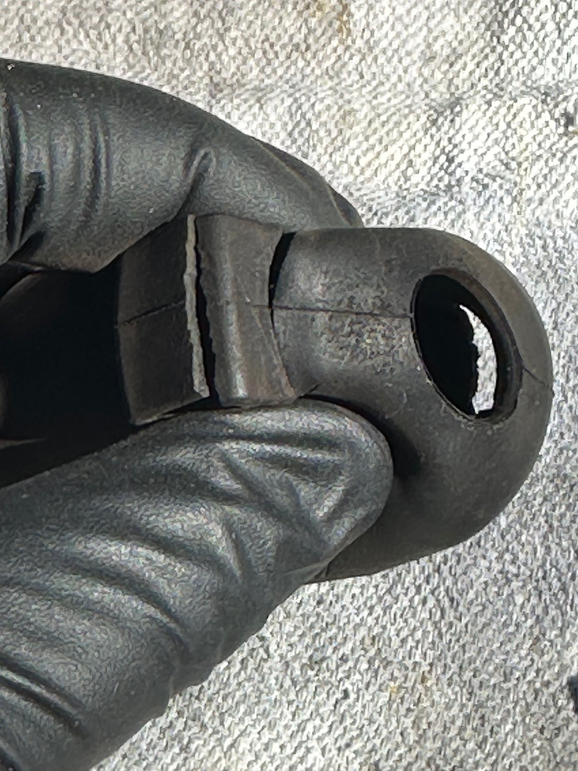 More about the rough condition of the air filter boot.  This is on a car with only 28,000 miles on the odometer.