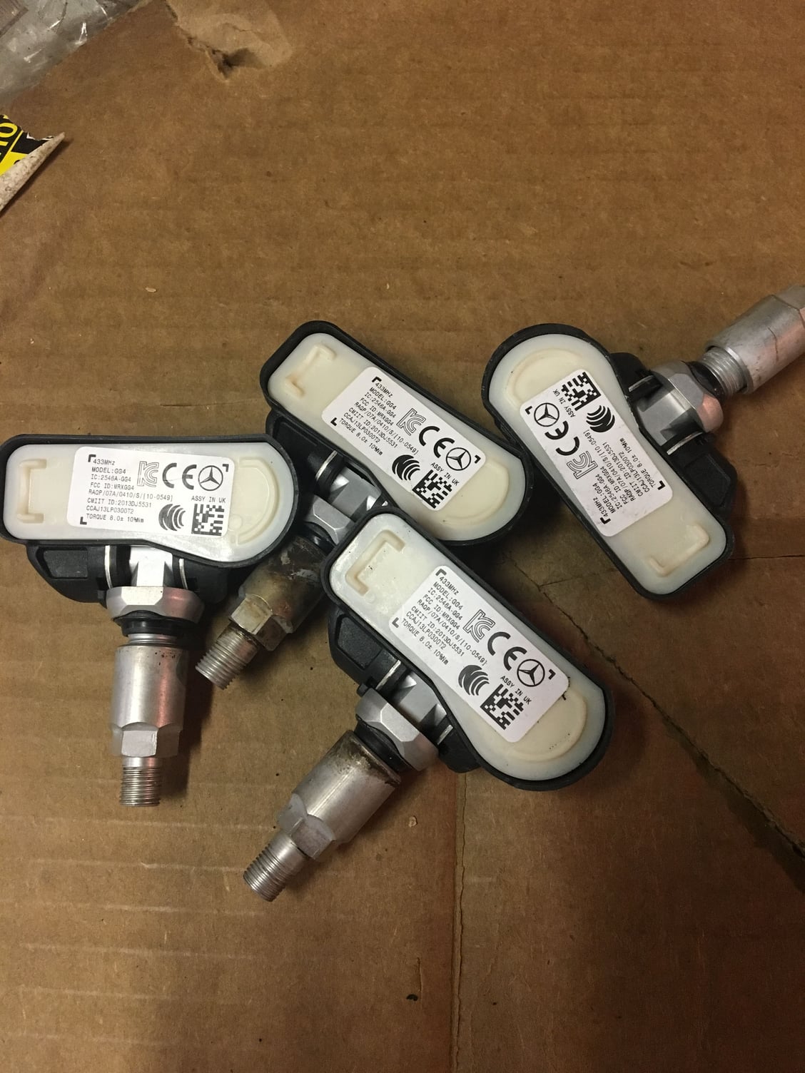 Wheels and Tires/Axles - OEM TPMS Sensors - Mercedes C, GL, GLA, M, ML, S Class (2 sets) - Used - 2012 to 2017 Mercedes-Benz C63 AMG - MINNEAPOLIS, MN 55447, United States