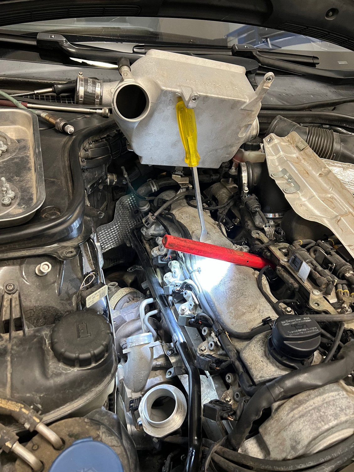 No need to remove the charge cooler.  