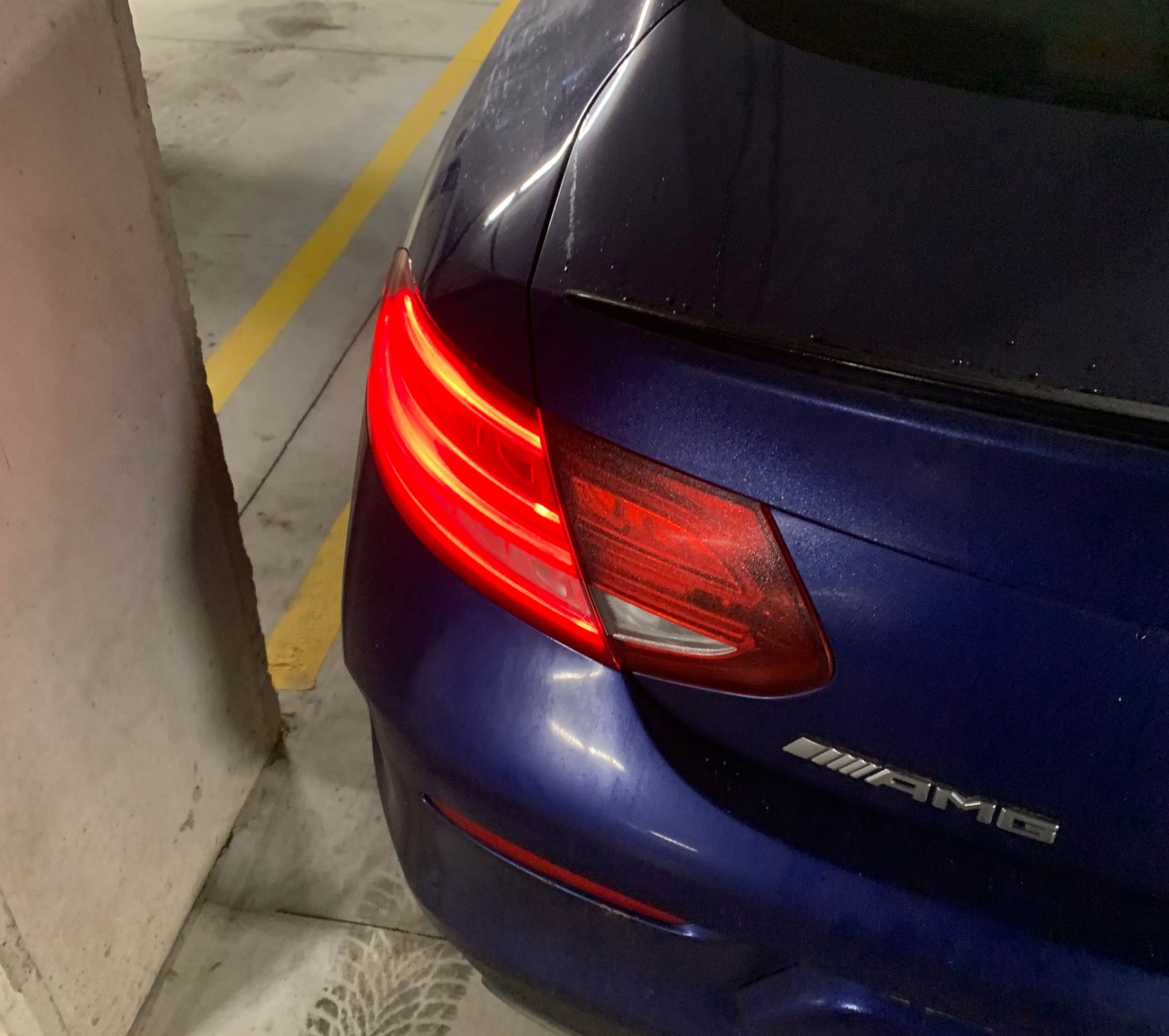 Left trunk tail light section not lighting up.