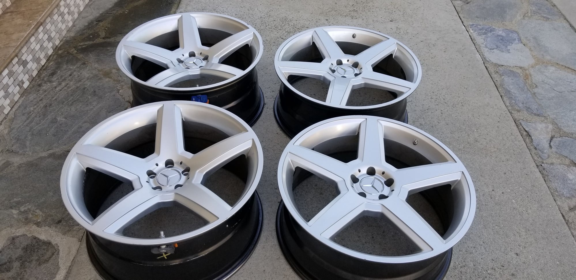 Wheels and Tires/Axles - 22" AMG rep wheels 5x112 Staggered Mercedes S550 GL450 ML350 - Used - 2007 to 2019 Mercedes-Benz S550 - San Gabriel Valley, CA 91745, United States