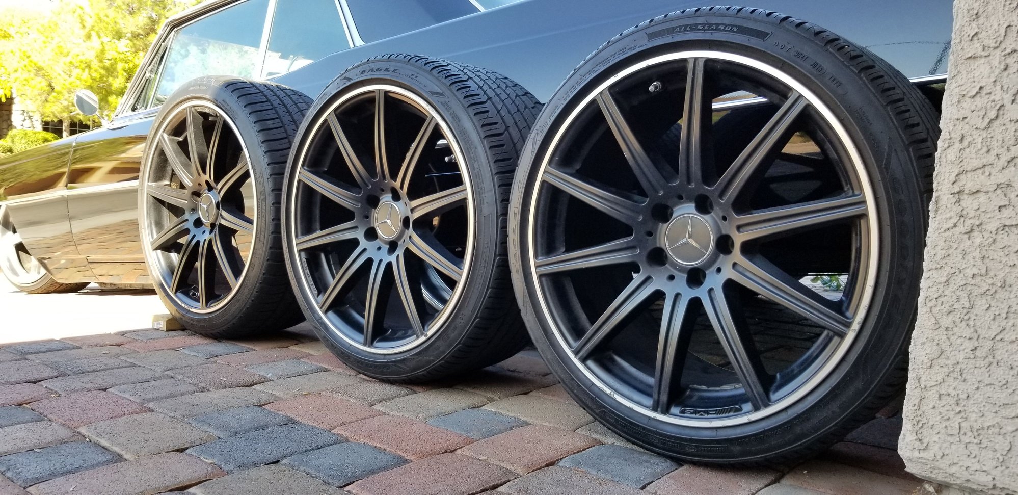 Wheels and Tires/Axles - (3) 19" CLS63 AMG BLACK WHEELS 1 FRONT 2 REARS OR BUY SINGLES - Used - Las Vegas, NV 89139, United States