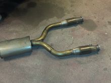 Part of exhaust when changing cats, Magnaflow was junk!