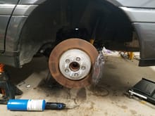 The rears on with the spacer to convert from the camaro 5x120 to the mercedes 5x112. I have to machine a hub centric ring or just buy ones