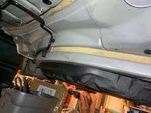 At the front of the trunk floor area, it would take some fitting to get the hoses routed. I will put the rear subframe in I think to see what I have for room. 