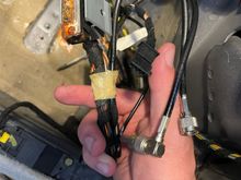 Harness not connected to anything. Very corroded