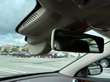 Front dash cam from inside 