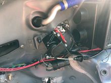 Moved the throttle control inside the car to make throttle rooting easy 