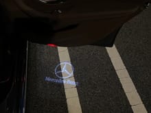 Logo & Mercedes-Benz projector lights 