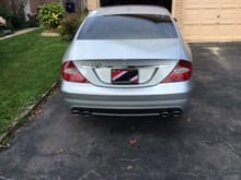OEM CLS55 AMG mufflers with 3" xpipe and secondary cat delete