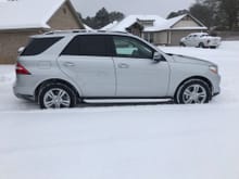 My 2015 ML350 4Matic in Texas Snow