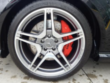 From original listing - the wheels are in the same excellent condition now.
