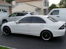 just installed lorinser rp boot lip,,and roof spoiler.