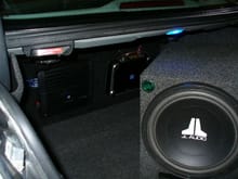 stereo system in trunk