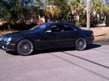 CL 55 on 22' Asanti wheels. hated the ride quality. Put the 216 AMG wheels on