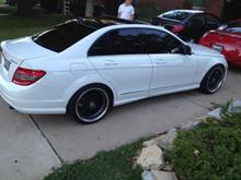 c300 with 19&quot;wheels with H&amp;R springs