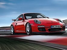 Porsche GT3
   - digital drawing of a photograph