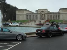 Corral around the Reflection Pool at the Legion of Honour Museum, San Francisco, California