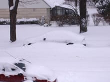 CLS63 Buried under a foot of snow.