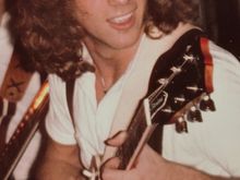 Sadly, both the guitar and hair are long gone...