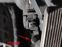 To remove the accelerator pedal there is only one nut and it pulls out and then down. There is one electrical connector at the top. Pull the pedal before anything else.