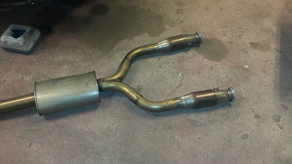 Part of exhaust when changing cats, Magnaflow was junk!