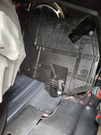 Cpc is under the foot passager side just remove the carpet and the black plastic cover