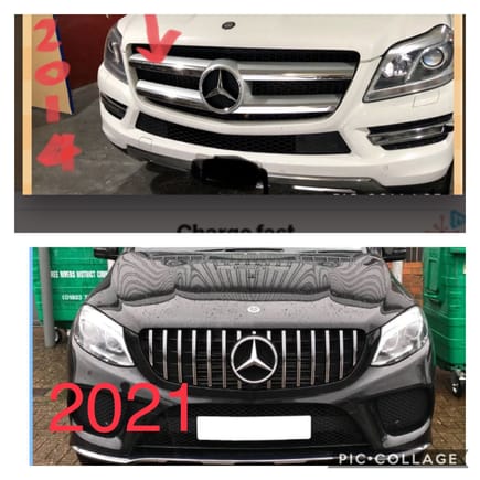 wonder if anyone has done this? I want to install a “2021 gl63 panamericana grille” in photo (blk) to my “2014 GL 450” in photo (white).  would it work? Unfortunately i have searched many grilles but none that would work on my 2014 gl 450. Its like they 