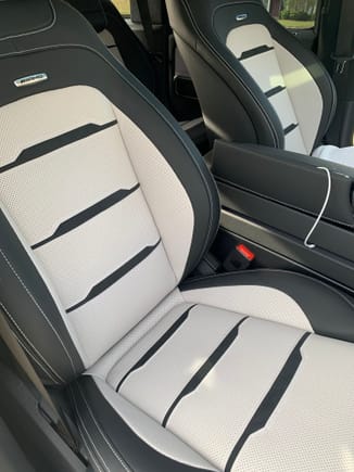 The white stitching complements the interior 