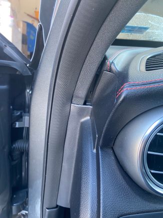 I just noticed this but I can’t believe I’ve never seen it before 
This is the side my car leaked. 
And find it hard to believe the dealer didn’t see. 
But I guess I’ll ask them 
Maybe it wasn’t put back together correctly last time they fixed it. 