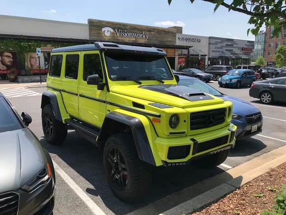 Awesome Mercedes-Benz G500 AMG 4×4² powered by Brabus. Spotted by Carson Schalk from Maryland. 