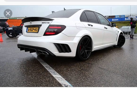 Found this pic online, anybody know what the name of this back bumper is and if it will fit on a 2014 c300?