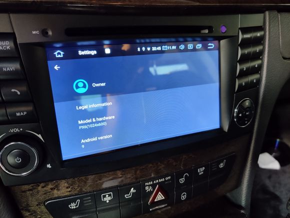 Head Unit running 9.0