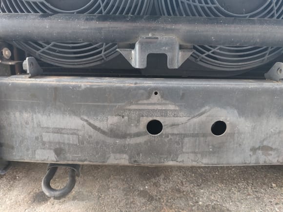 These two hole are where I thought matched the width of the hitch 