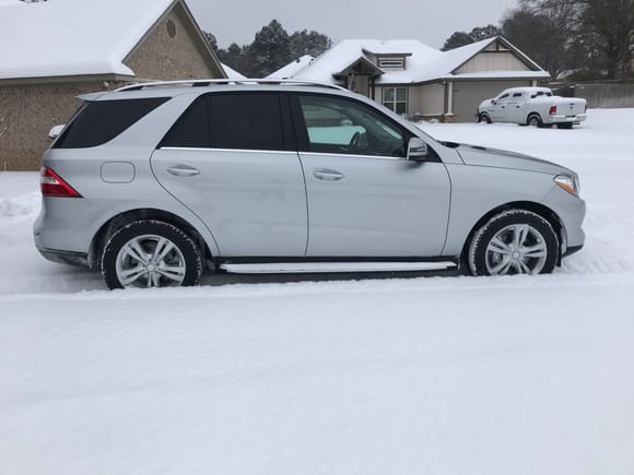 My 2015 ML350 4Matic in Texas Snow