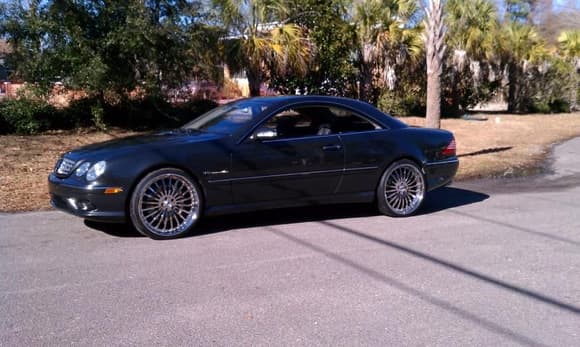 CL 55 on 22' Asanti wheels. hated the ride quality. Put the 216 AMG wheels on