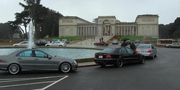 Corral around the Reflection Pool at the Legion of Honour Museum, San Francisco, California