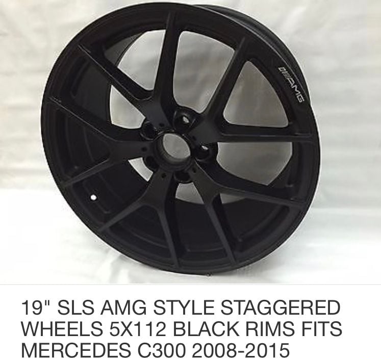 Wheels and Tires/Axles - 19" AMG STYLE Black wheels - New - Lindenhurst, NY 11757, United States