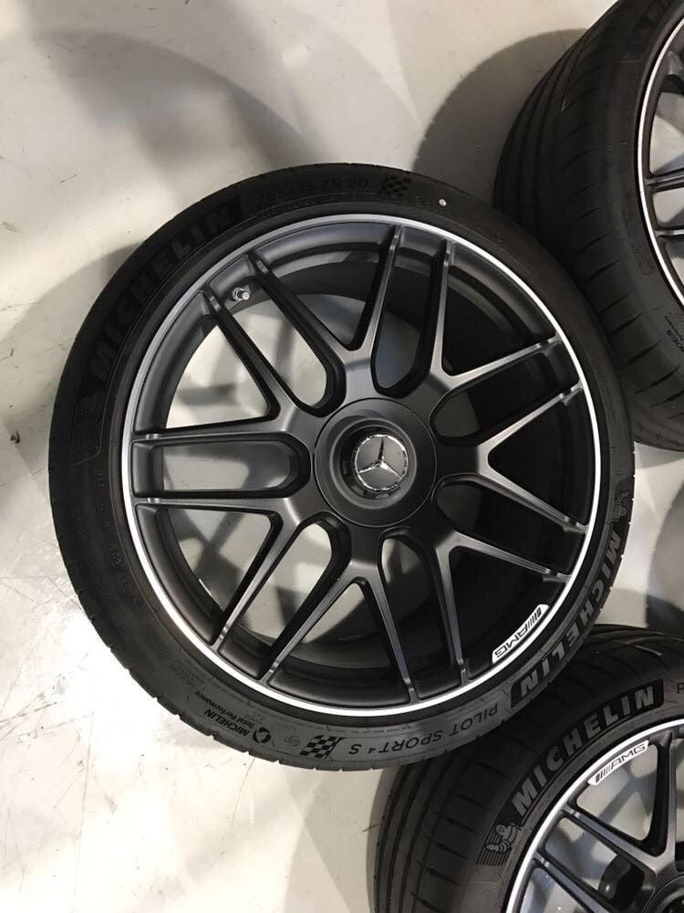 Wheels and Tires/Axles - 20 inch AMG Matte black forged cross-spoke - Used - 2017 to 2018 Mercedes-Benz E63 AMG S - Miami, FL 33169, United States