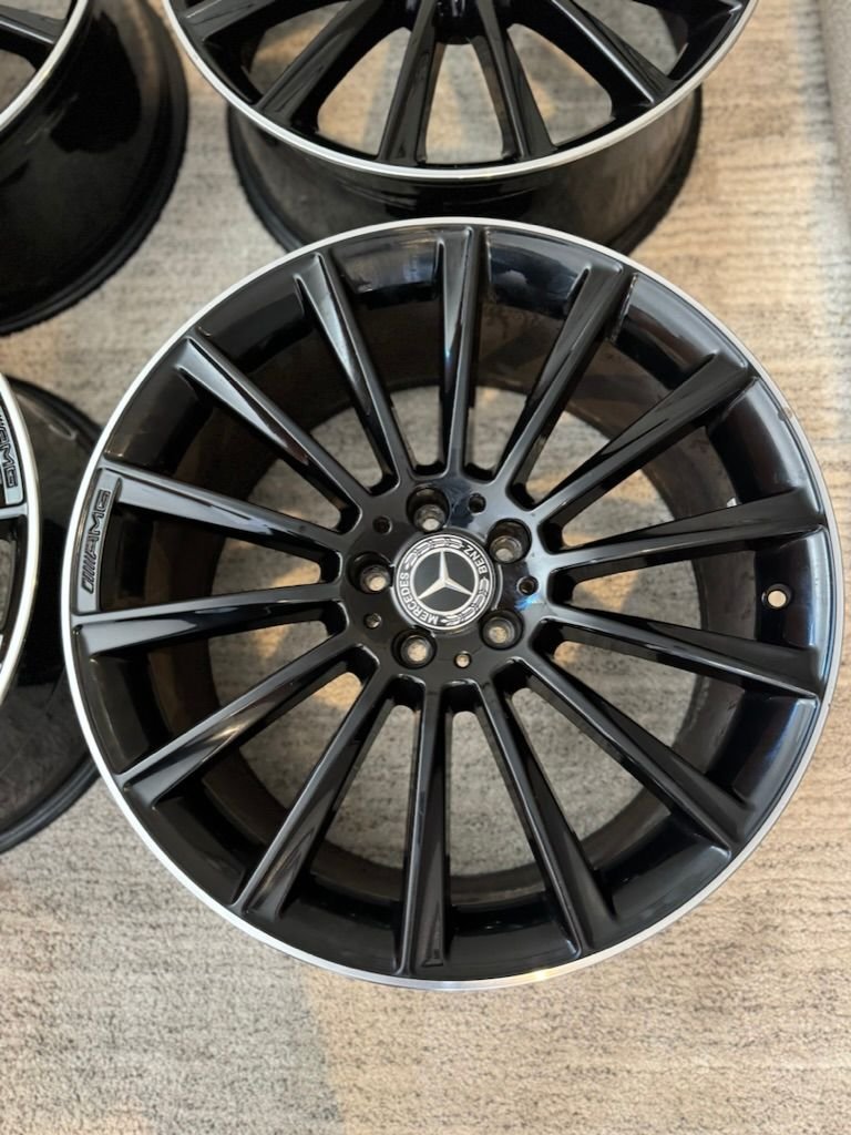 Wheels and Tires/Axles - 20" OEM Mercedes Benz S-Class AMG Wheels (W222) -Black/Polished- Excellent Condition - Used - 2013 to 2020 Mercedes-Benz S-Class - Plymouth, MN 55447, United States