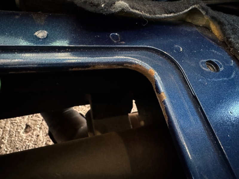 Shifter hole rust
