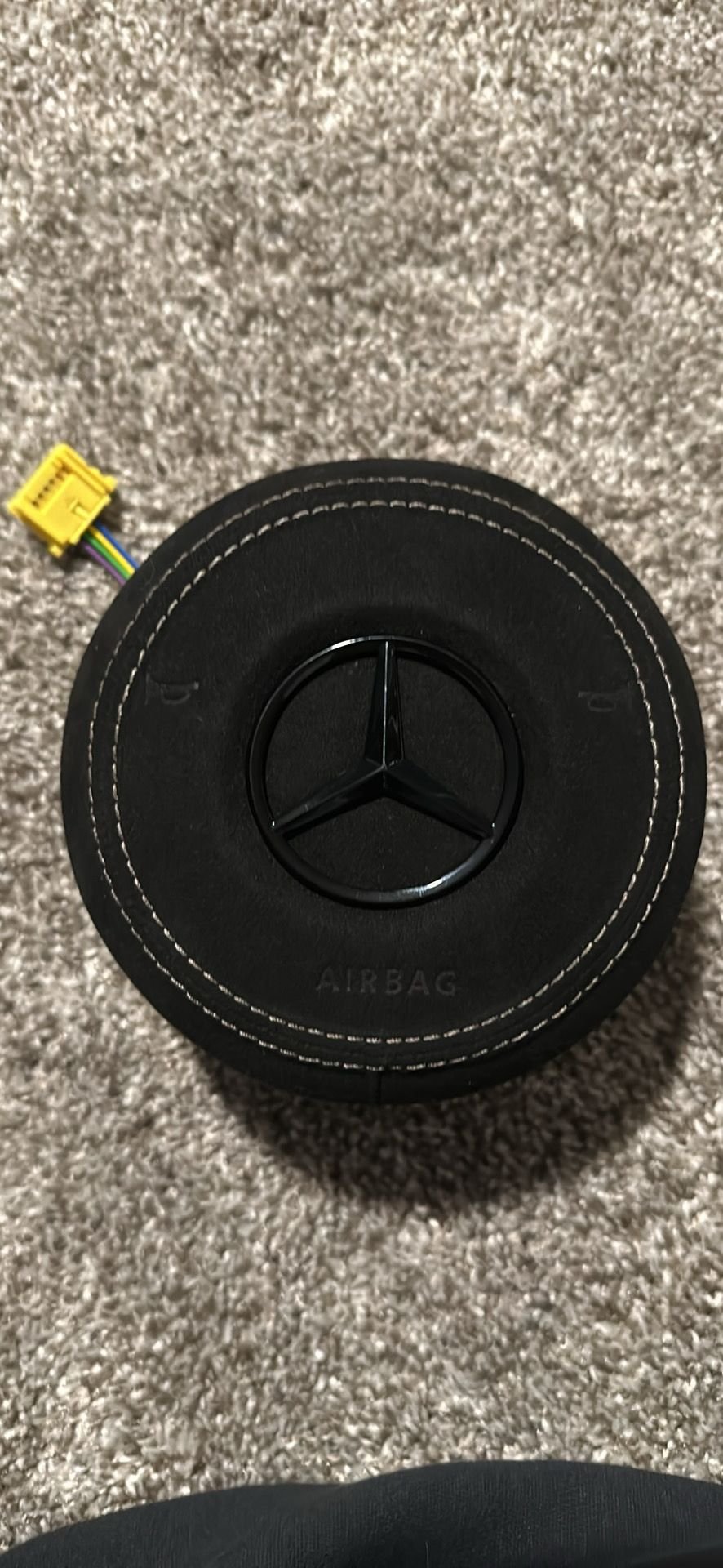 2020 Mercedes-Benz C43 AMG - W205 Alcantara Steering Wheel cover w/OEM airbag - Steering/Suspension - $650 - Ann Arbor, MI 48103, United States