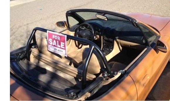 Hard Dog roll bar. This, taken before I bought it, with the For Sale sign on it.