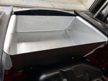 First fitment of the aluminum trunk prototype